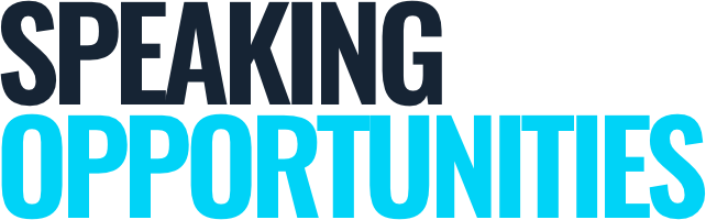 Speaking Opportunities